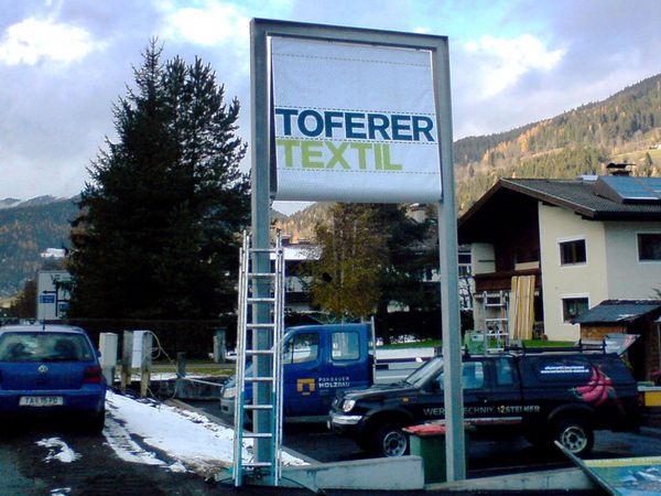 Toferer Textil Eben - Vinylplane für Pylon