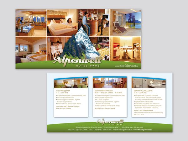 Alpenwelt Hotel Flachau - Flyer beidseitig