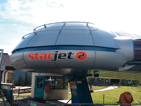 Bergbahnen Flachau Stationsbeschriftung Star Jet II