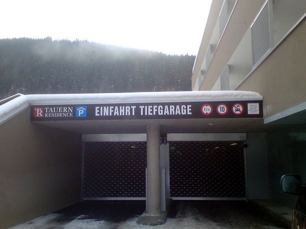 Tauernresidence Radstadt - Leitsystem Tiefgarage