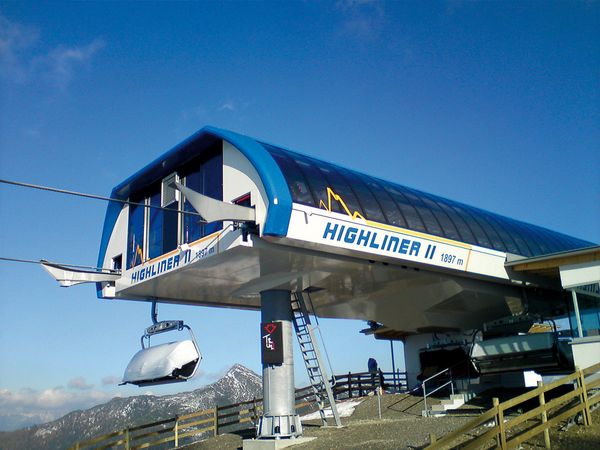 Bergbahnen Zauchensee Stationsbeschriftung Highport II Flachauwinkl