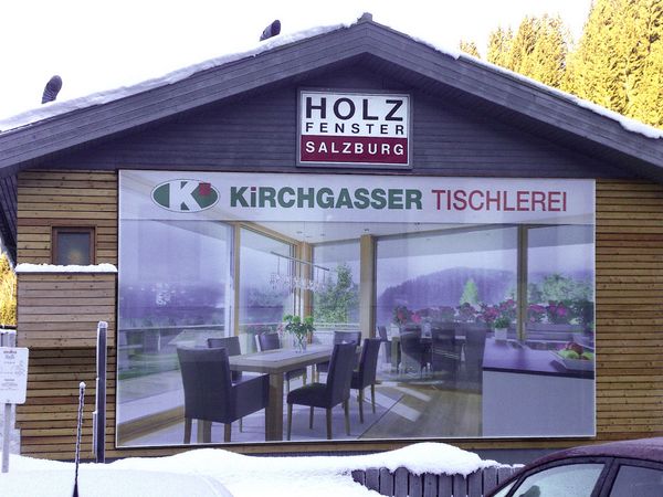 Kirchgasser Tischlerei Filzmoos - Spannrahmen mit Netzplane