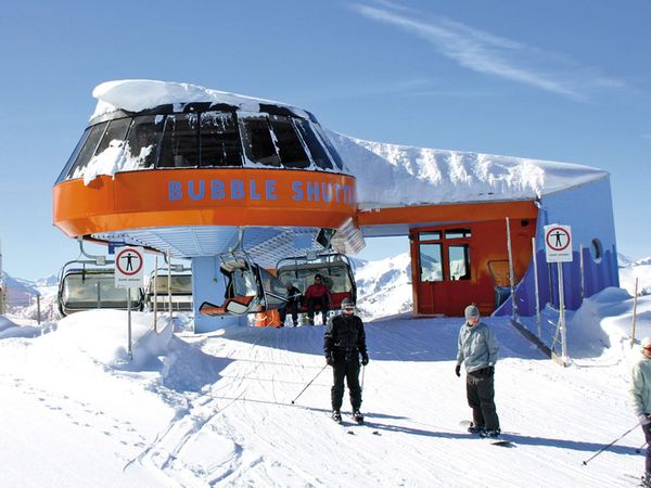 Bergbahnen Shuttleberg Stationsbeschriftung Bubble Shuttle Kleinarl