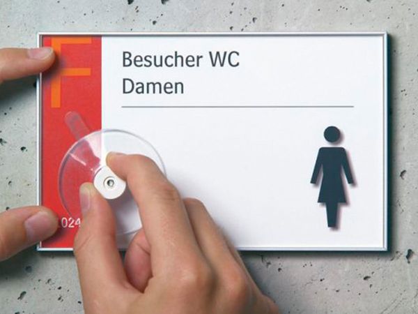 FormoPlex Schild mit einfachem Wechsel der Einlegeblaetter