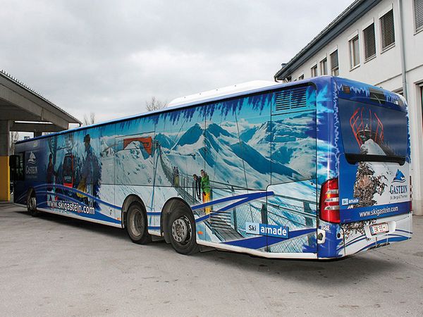 Bergbahnen Gastein Busbeschriftung Bus des Jahres