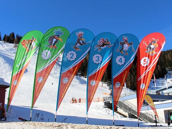 Skischule Walchhofer Zauchensee - Beachflag Tropfenform 2
