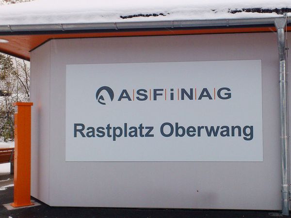 Asfinag - Tafel Rastplatz Osterwang