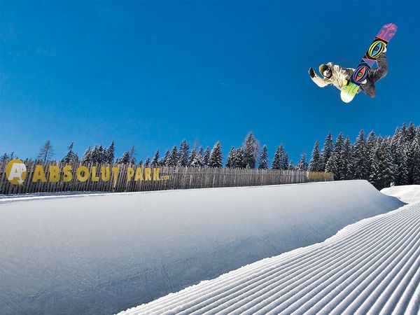 Bergbahnen Shuttleberg - Abolut Park - Logo auf Aluverbundplatte gedruckt und konturgeschnitten