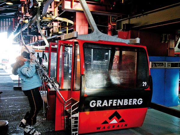 Bergbahnen Wagrain Kabinenbeschriftung Grafenberg