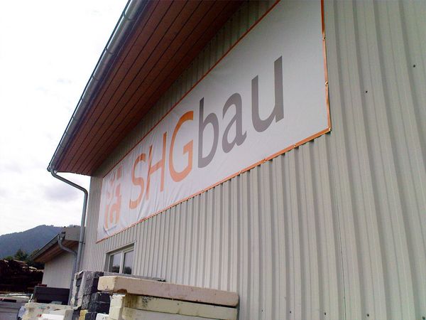 SHG Bau - Vinylplane mit Oesen zur Befestigung