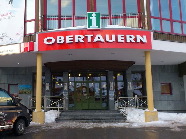 TVB Obertauern - Alu-Frontleuchter Tagansicht