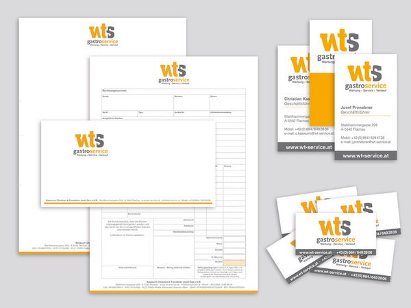 WTS Flachau - Briefpapier, Kuverts, Durchschreibbloecke, Visitenkarten und Aufkleber