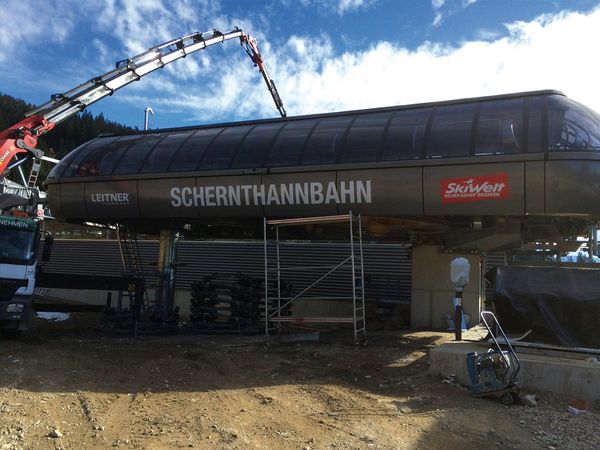 Leitner Lifte Bergbahnen Wilder Kaiser Brixenthal Stationsbeschriftung Schernthannbahn