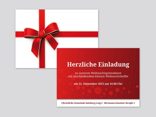 Christengemeinde Loig - Einladung - Flyer beidseitig