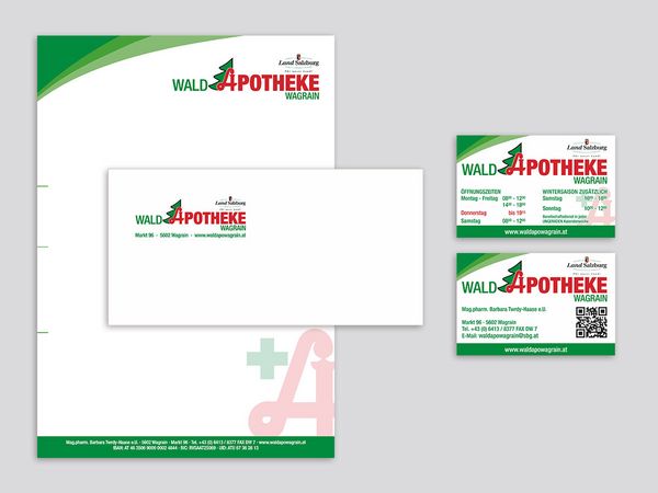 Waldapotheke Wagrain - Briefpapier, Kuverts und Visitenkartem