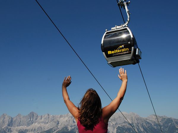 Bergbahnen Reiteralm Kabinenbeschriftung Silverjet