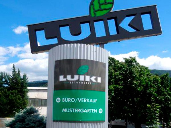 Luiki Betonwerke Leoben - Werbetafel mit Digitaldruckfolie