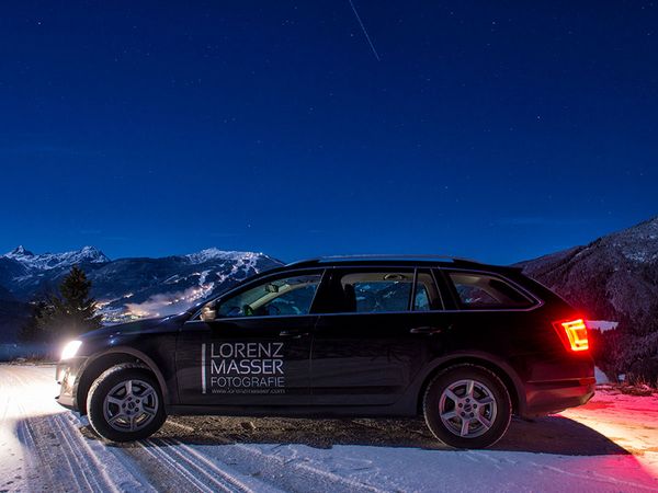 Masser Lorenz Fotografie - Skoda mit geplotteter Chromfolie beschriftet