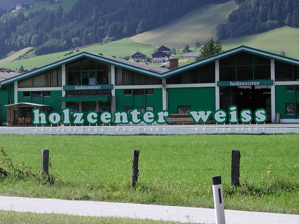 HCW Holzcenter Weiss - 3D-Buchstaben bedruckt