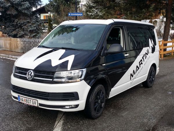 Martini Sportswear Annaberg - VW Bus Beschriftung gegossener schwarzer Hochleistungsfolie (2)