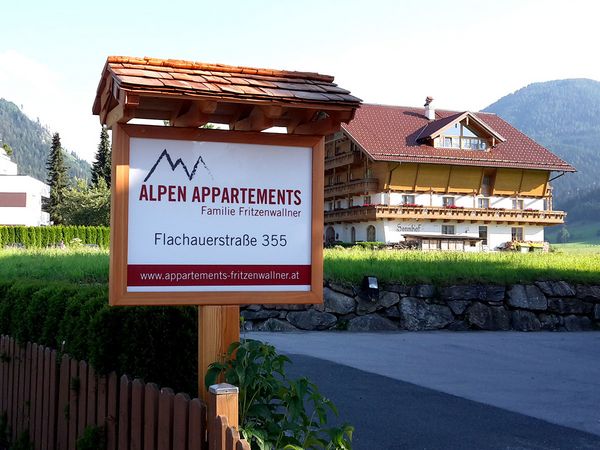 Fritzenwallner Alpen Appartements Flachau - opales Plexi direkt bedruckt
