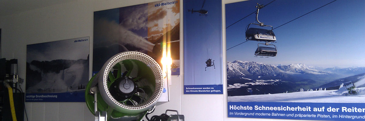 Bergbahnen Reiteralm - Sommer Schnee Ausstellung - Alu-Slimframebilder