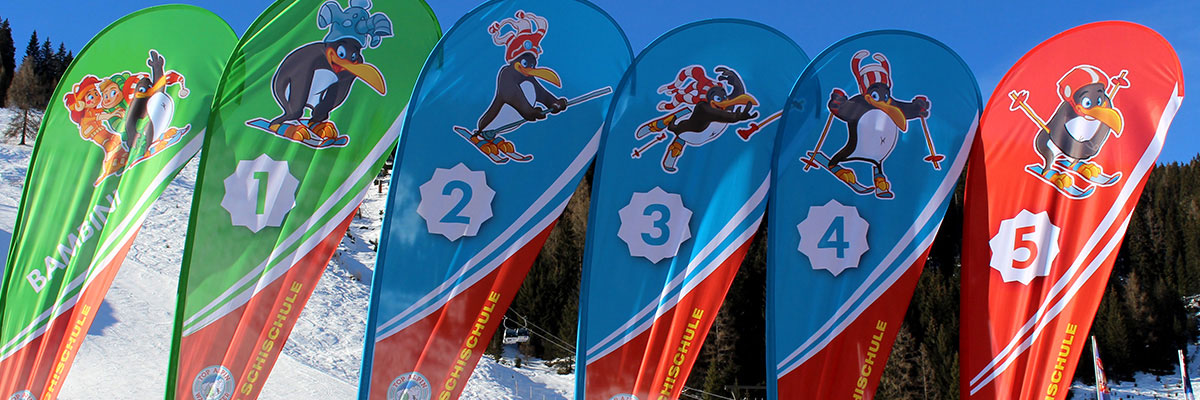 Skischule Walchhofer Zauchensee - Beachflags Tropfenform