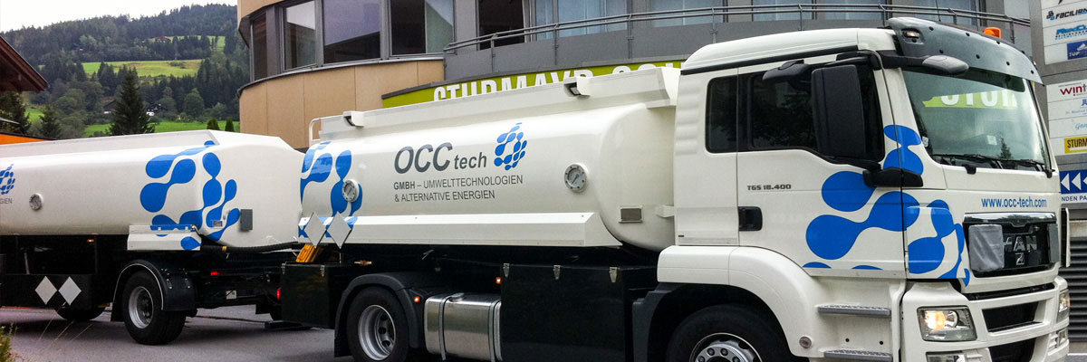 OCC Tech St. Johann - LKW-Beschriftung mit gegossener Hochleistungsfolie