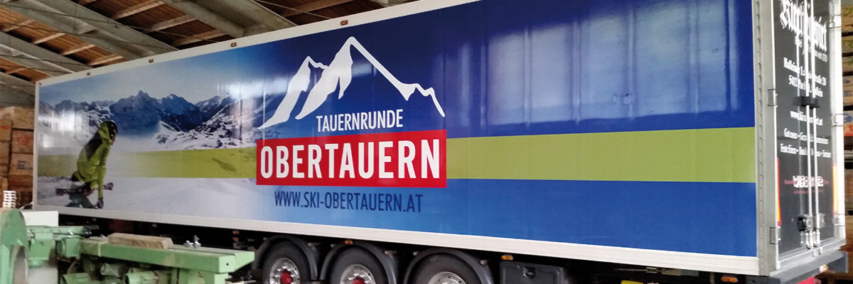 Liftgemeinschaft Obertauern LKW Beschriftung